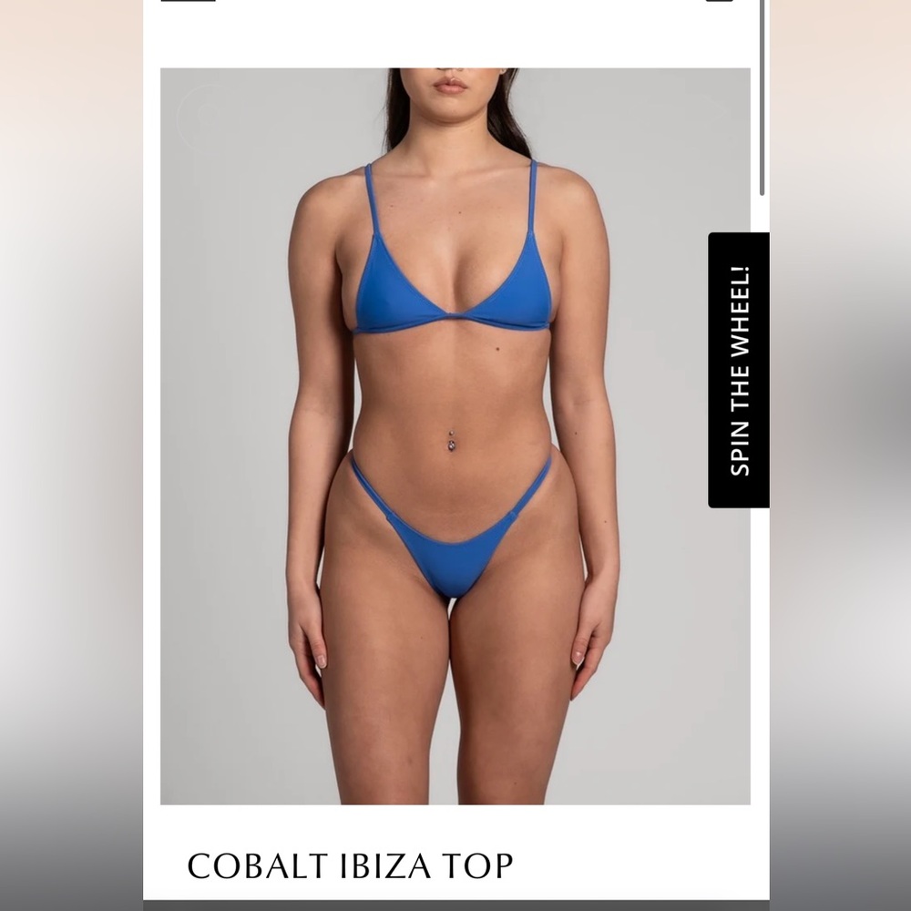 BARELY THERE SWIMWEAR blue bikini set